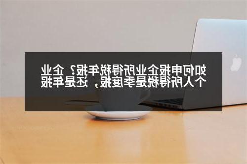 如何申报企业所得税年报？企业个人所得税是季度报，还是年报